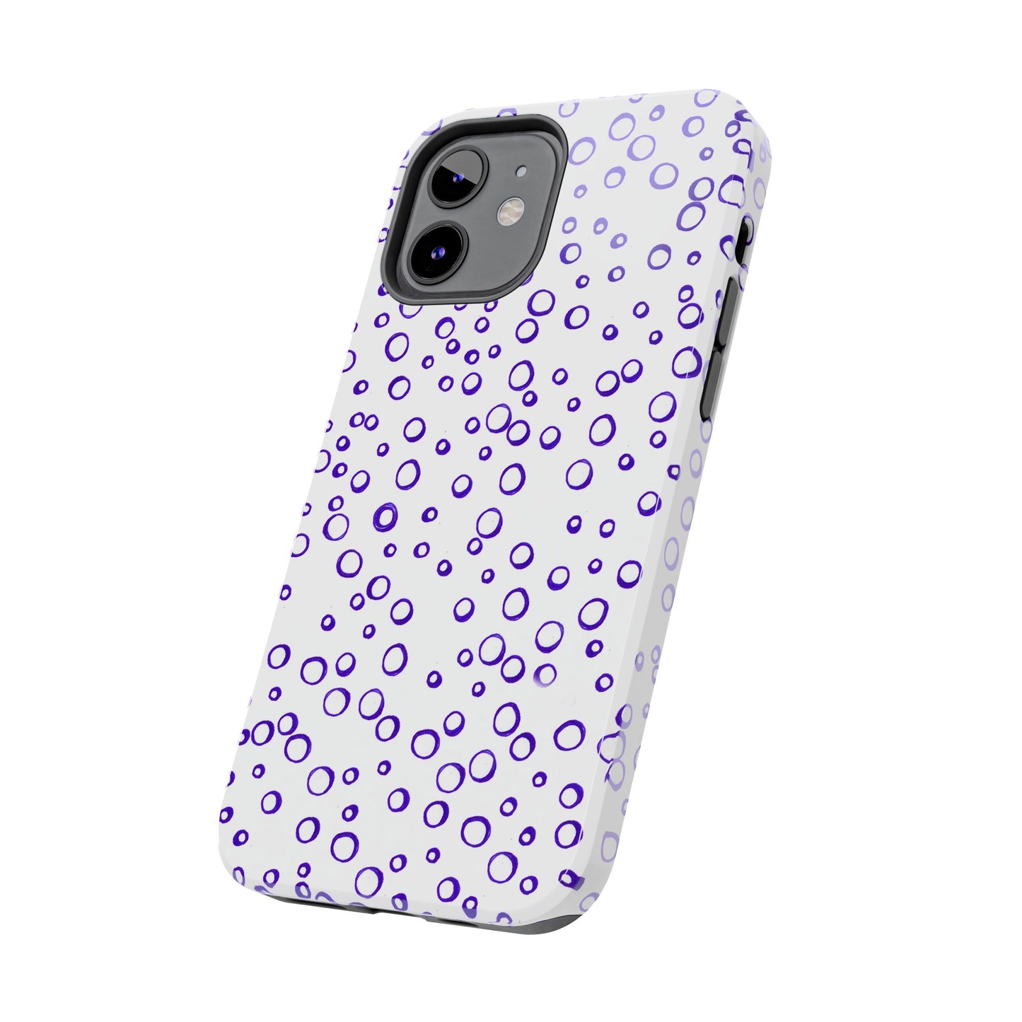 Blue See Through Dots Phone Case