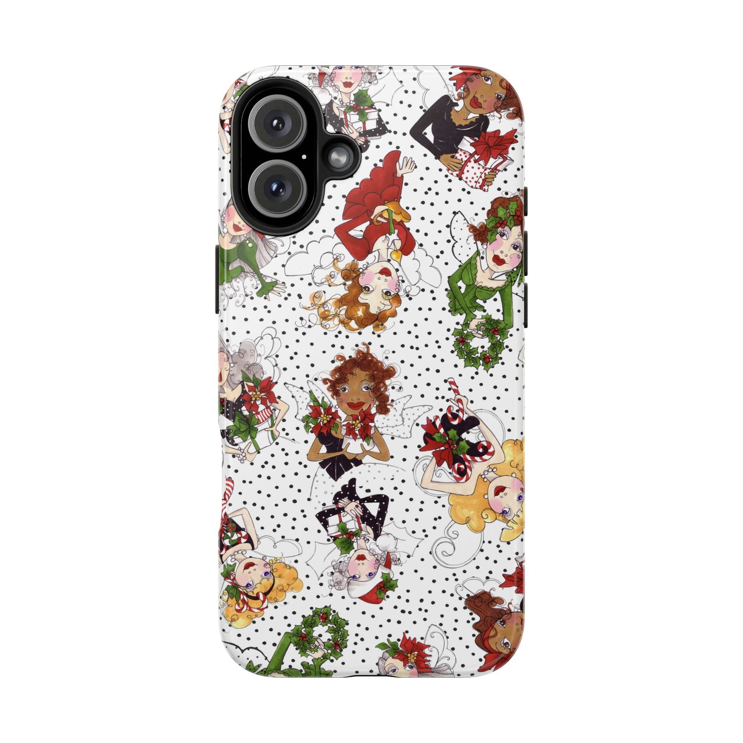 Fairy Toss White / Black Phone Case