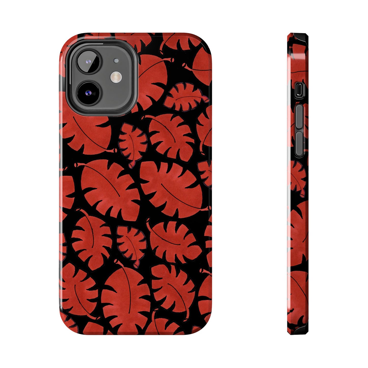 Red Bananas Black Phone Case