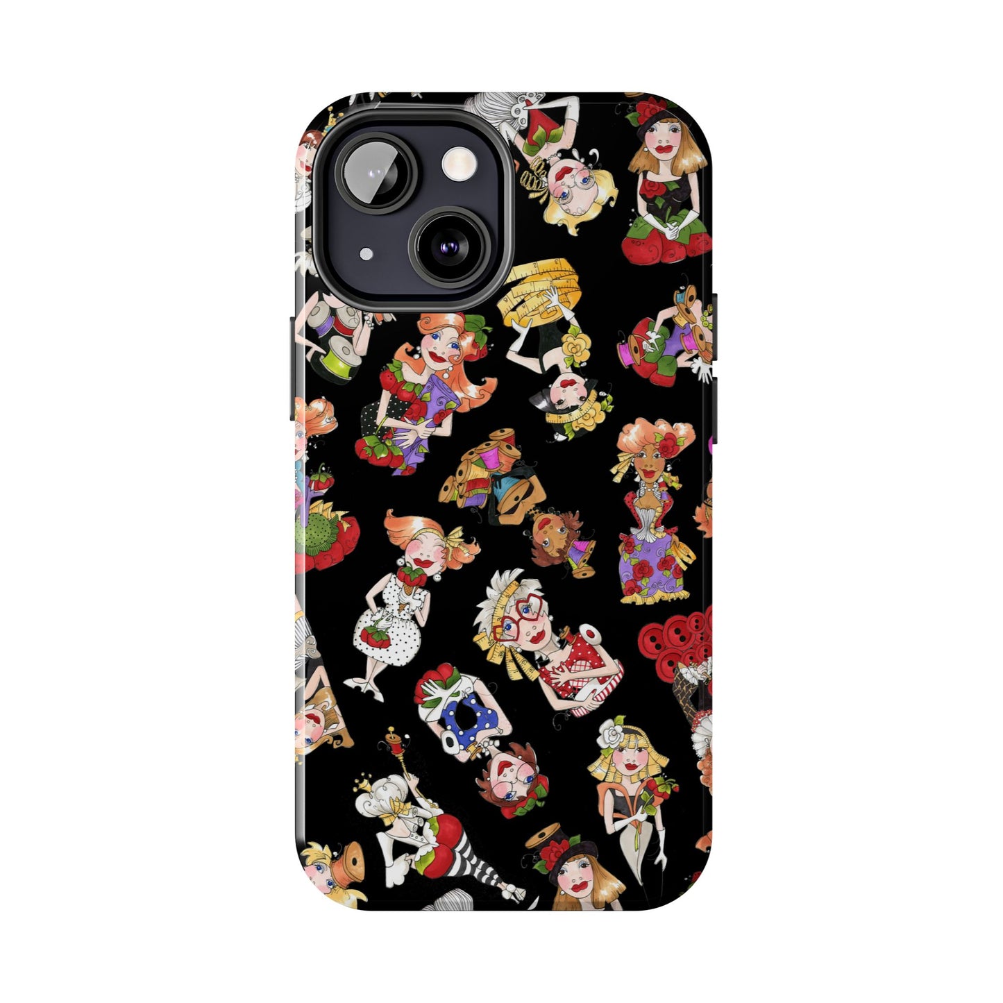 Curious Toss Black Phone Case