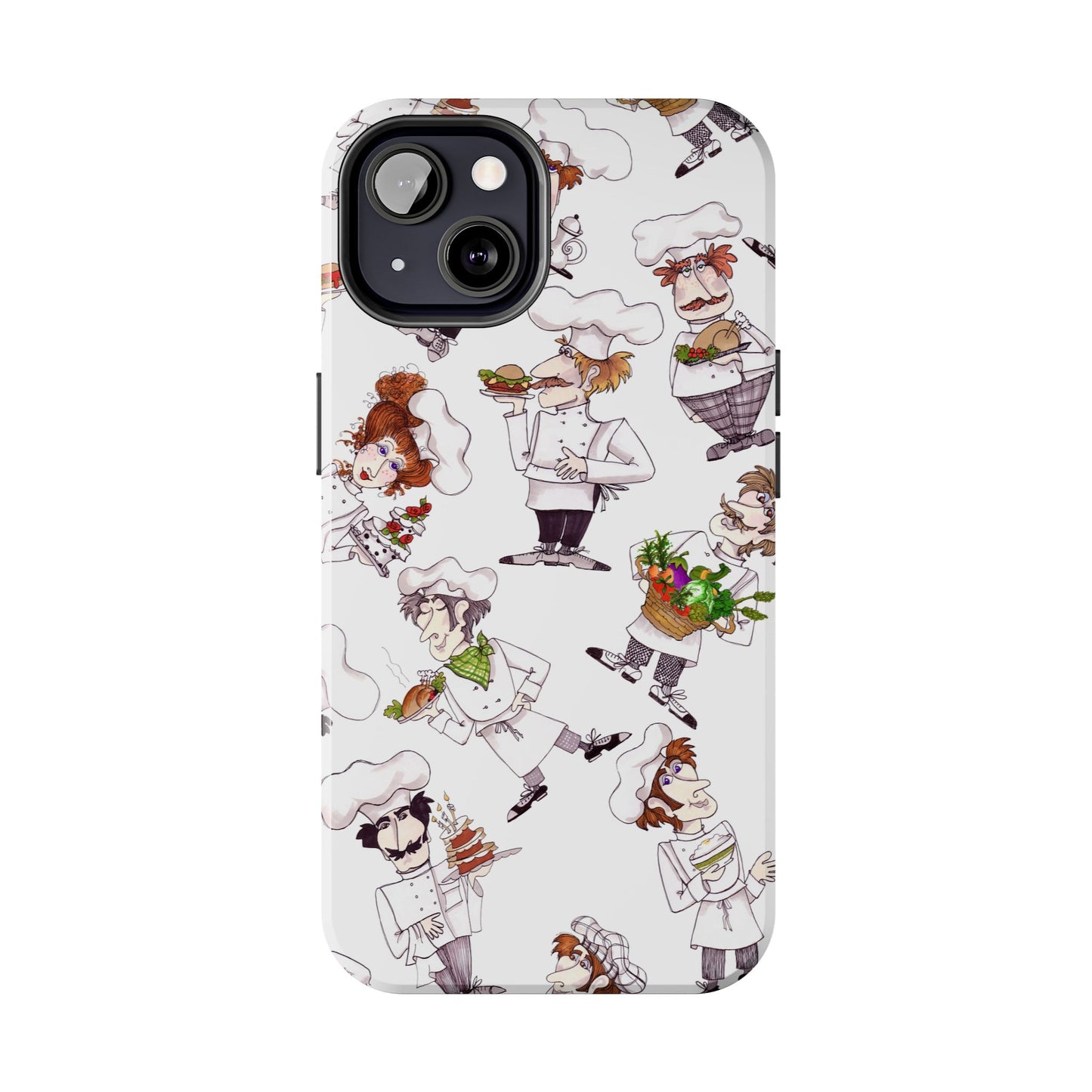 Tossed Chefs White Phone Case