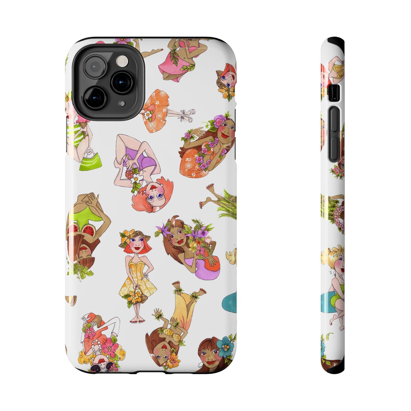 Island Toss White Phone Case