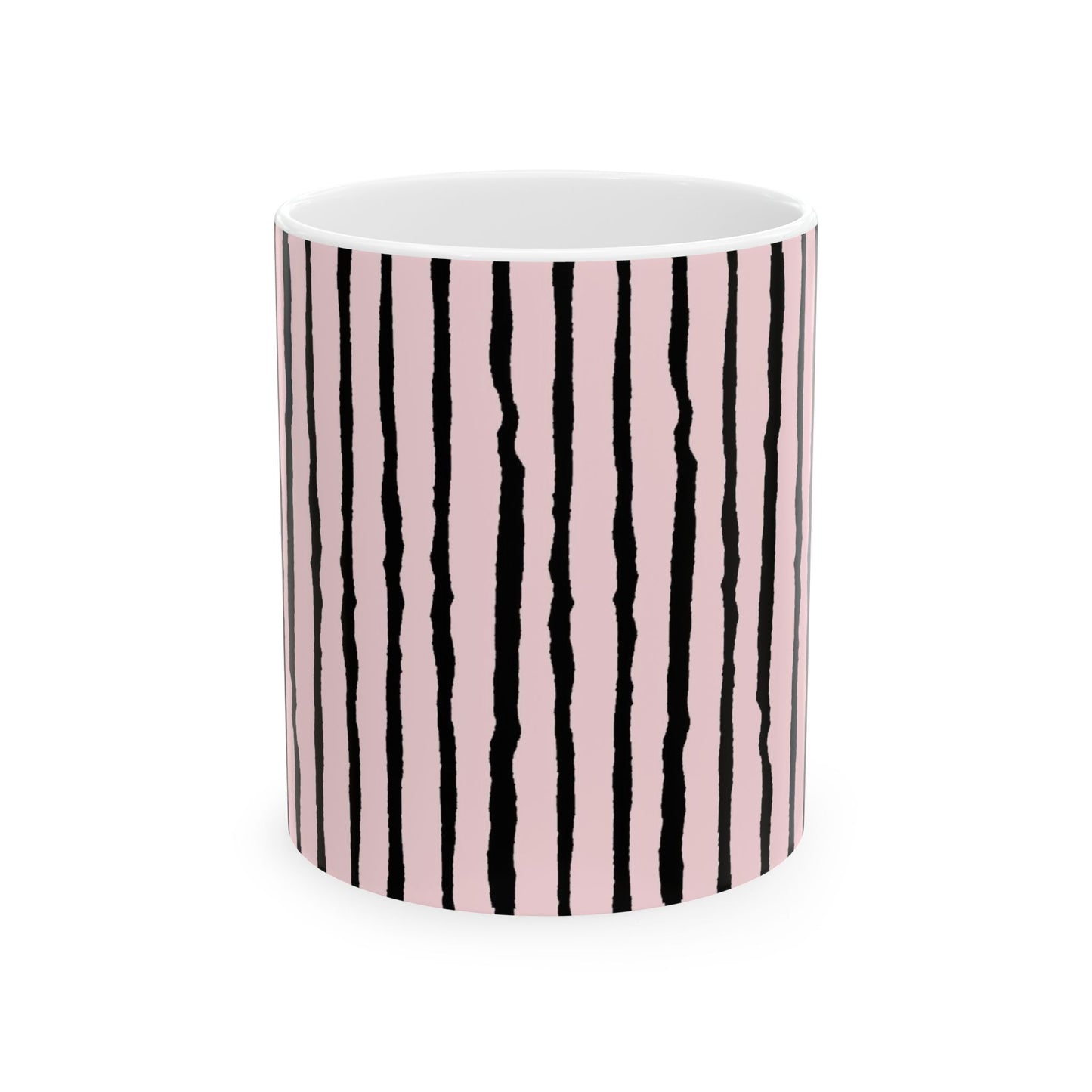 Sorta Stripe Light Pink / Black Cup