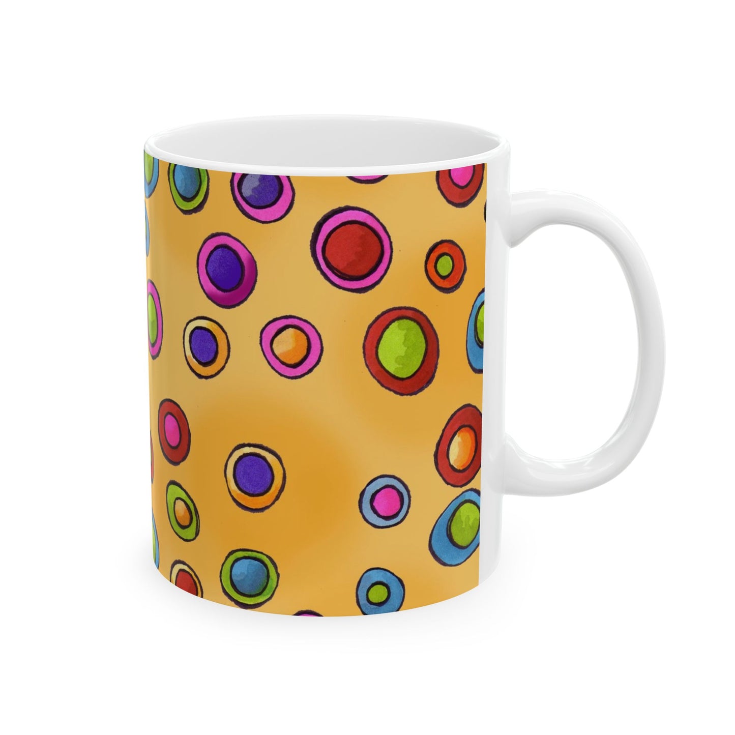 Dopey Dots Yellow Cup