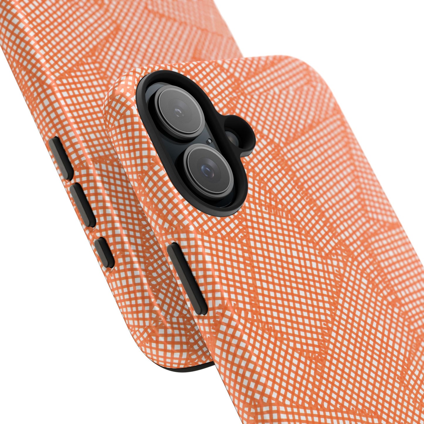 Check Patch Large Orange Phone Case