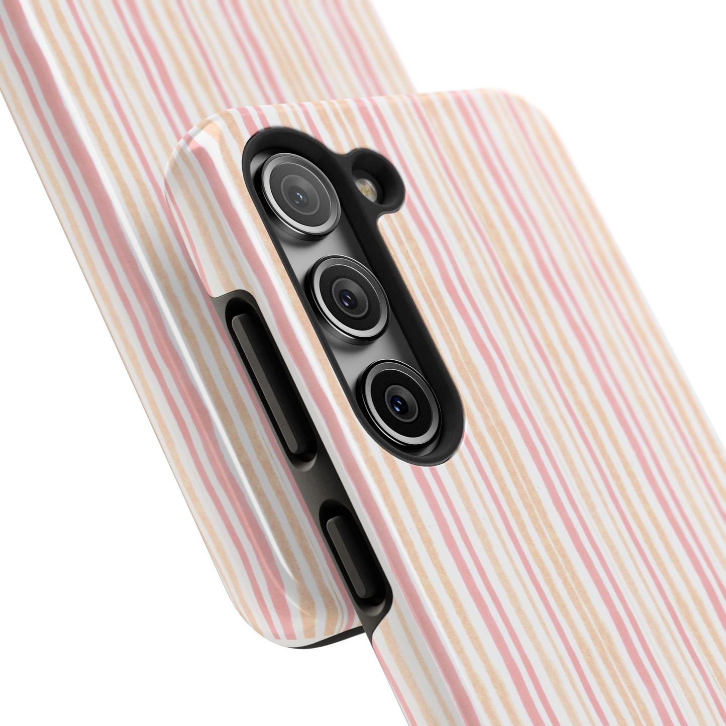 Tri Stripe Peach Phone Case
