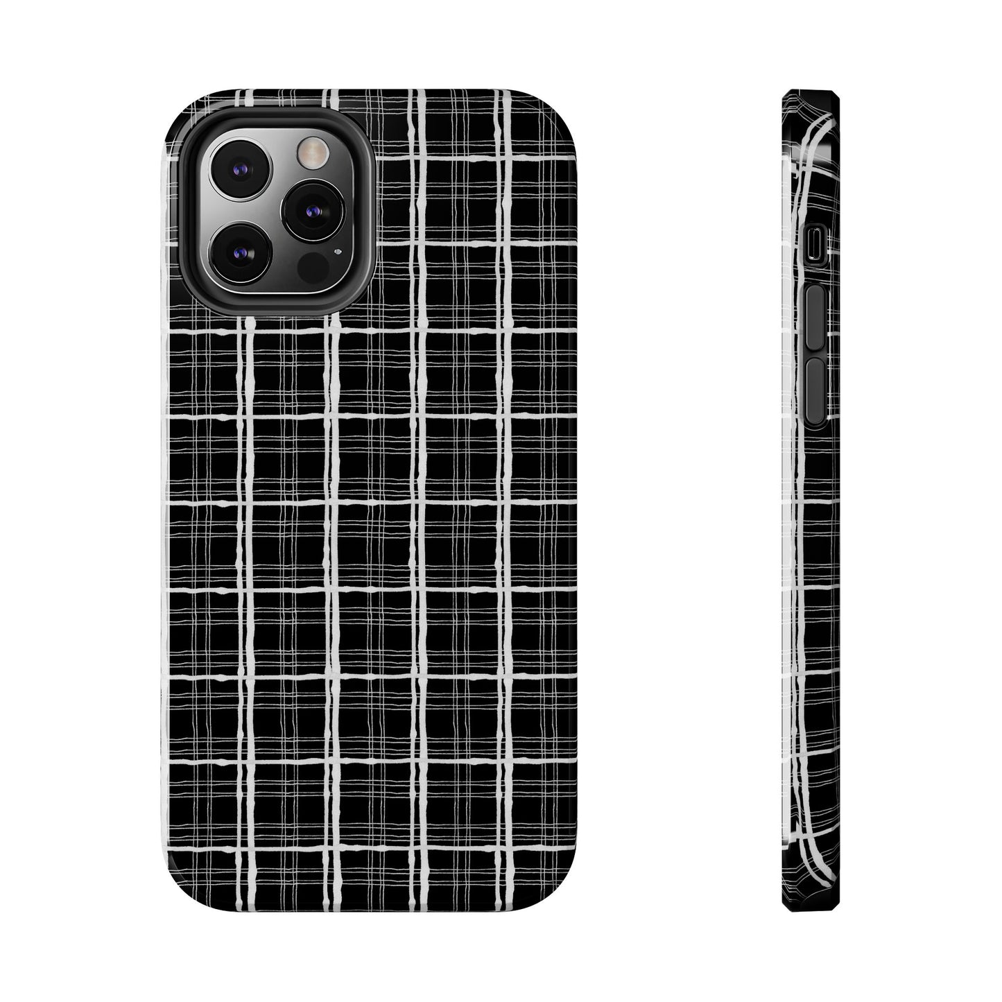 Sophistiplaid Black / White Phone Case