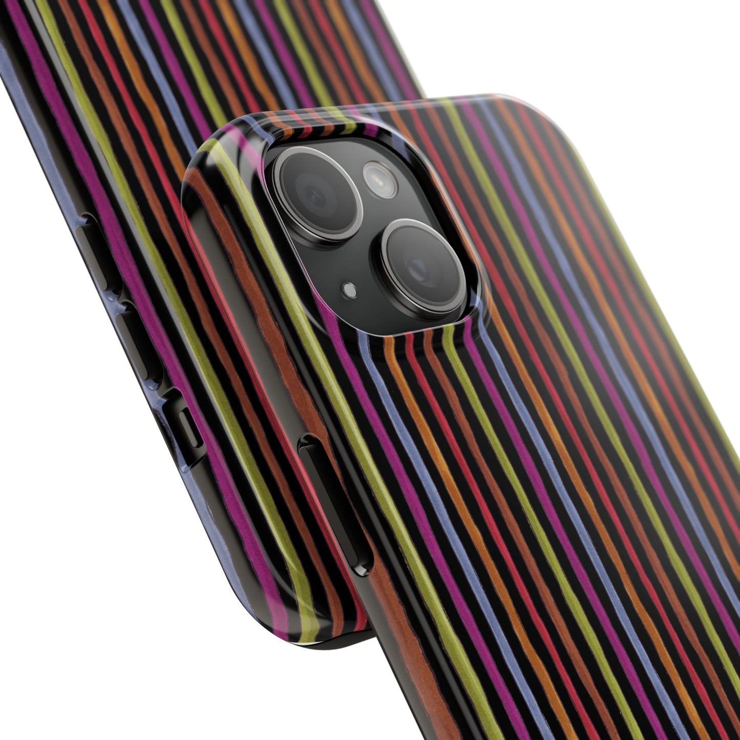 Stripe Black Phone Case
