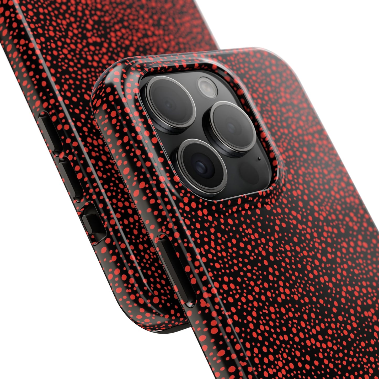 Confetti Red / Black Phone Case