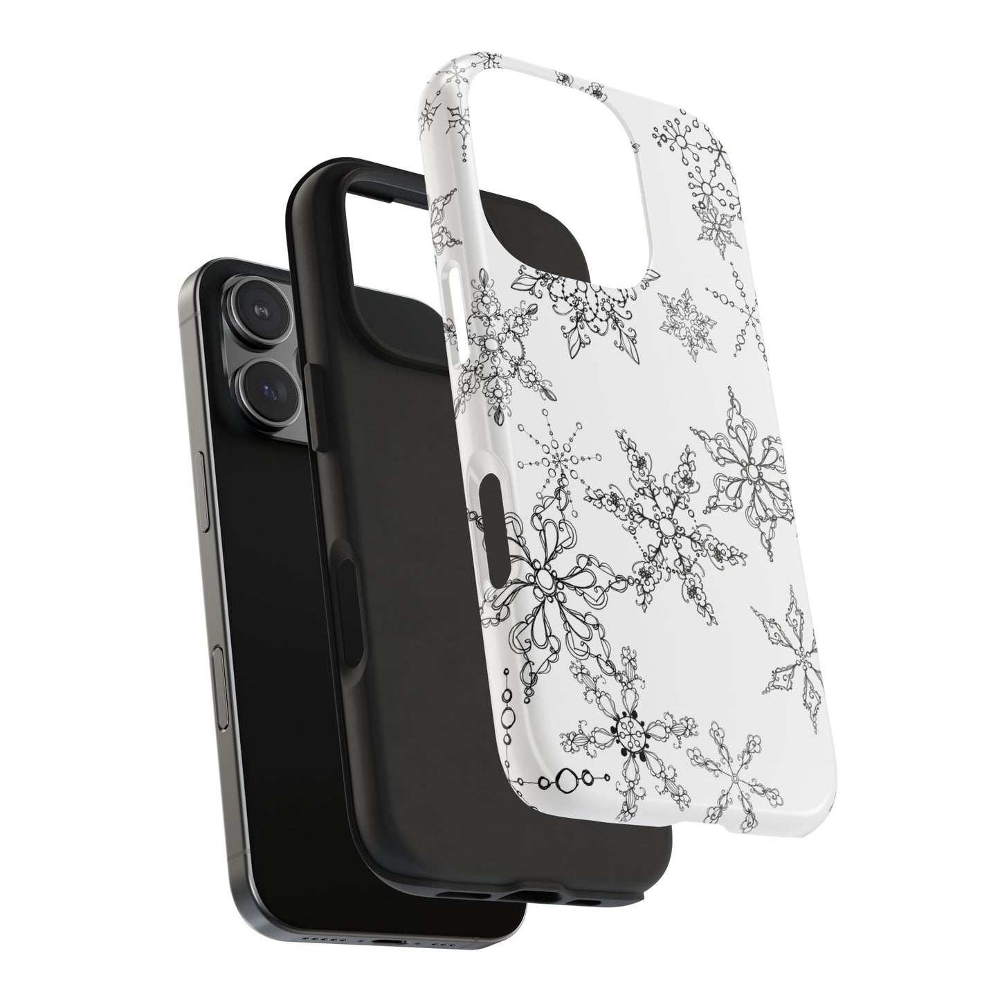 Random Flakes White Phone Case