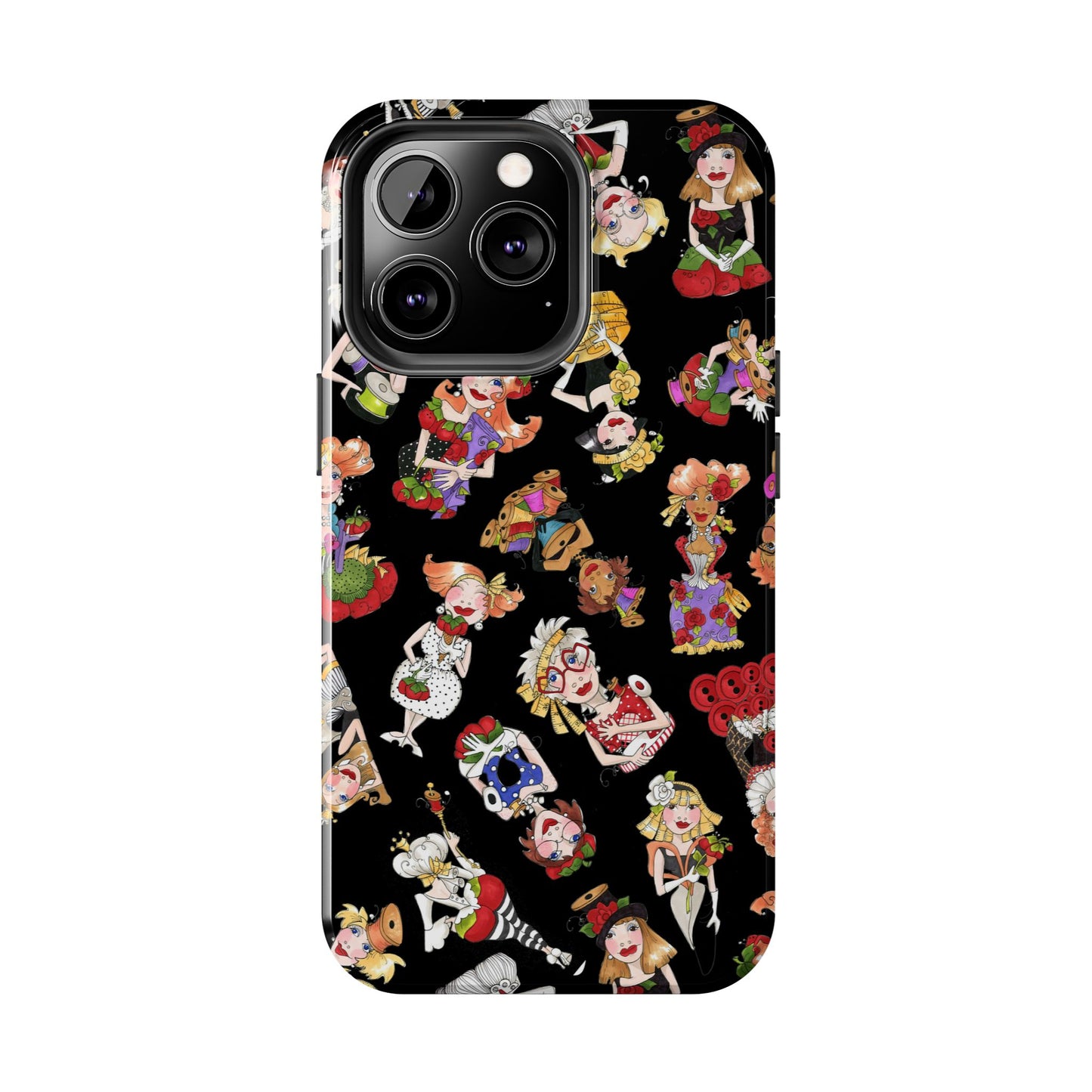 Curious Toss Black Phone Case