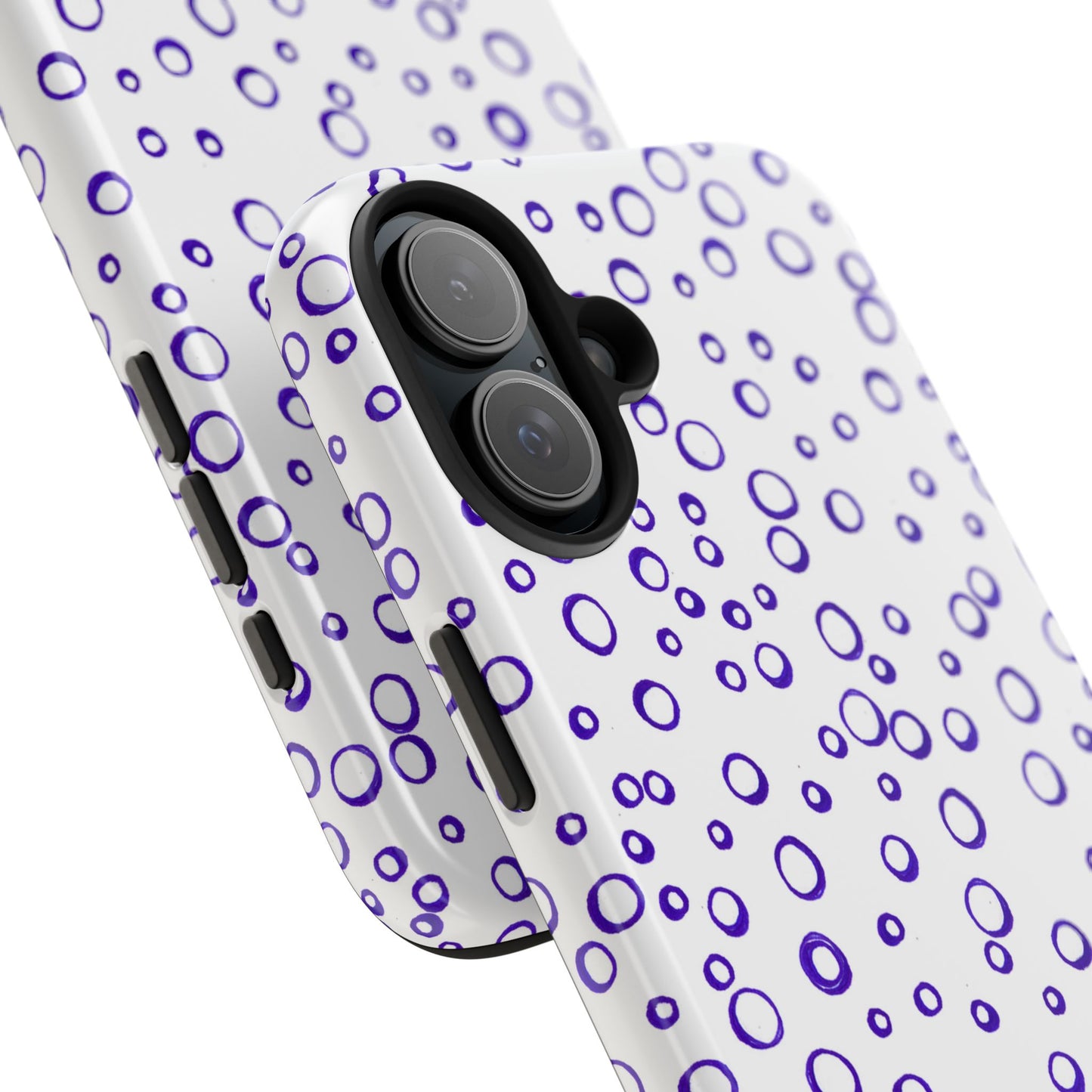 Blue See Through Dots Phone Case