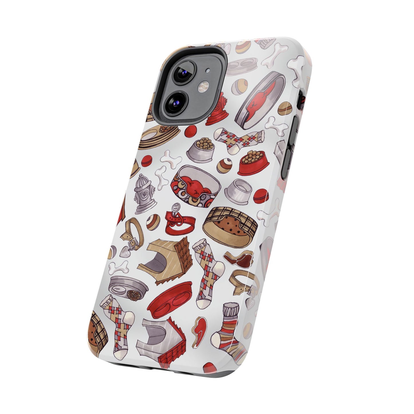 Doggie Stuff Gray Phone Case