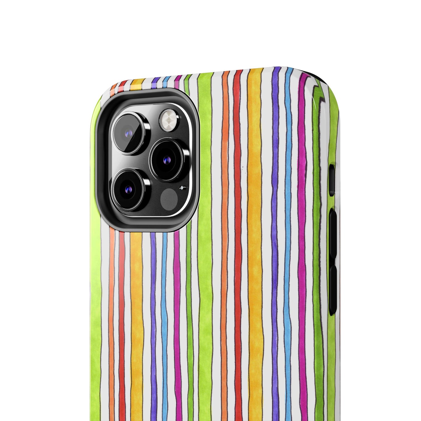 Stripe Fancy White Phone Case