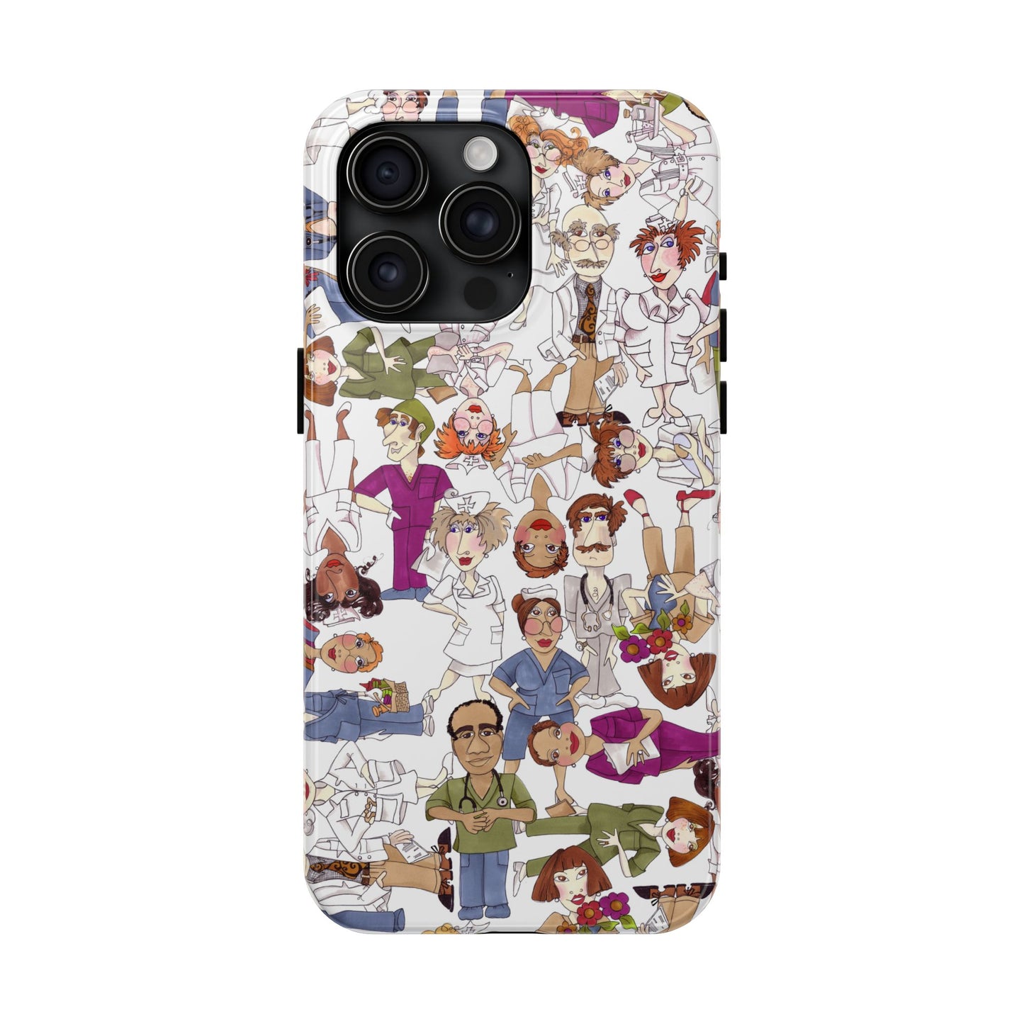 Diverse Nurse White Phone Case