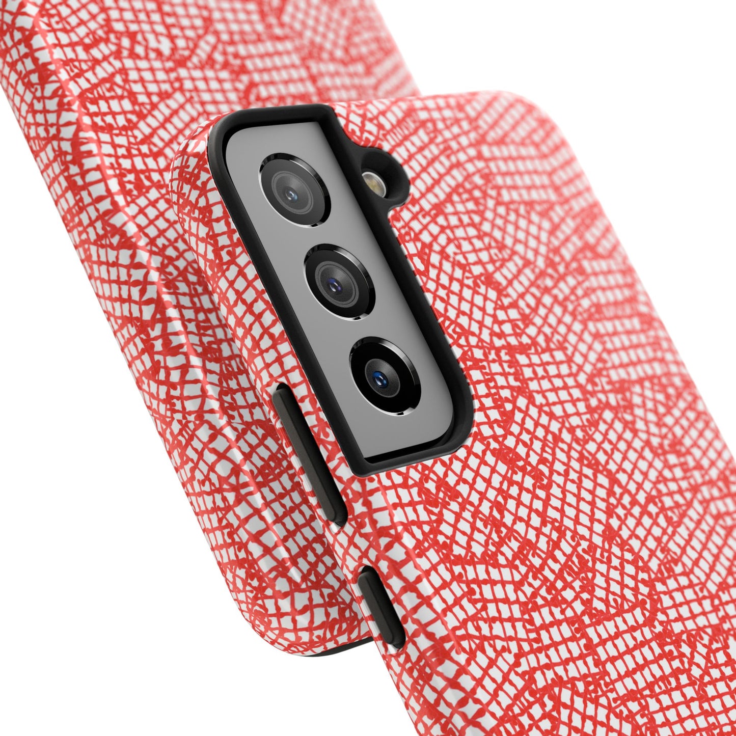 Check Patch Small Red Phone Case