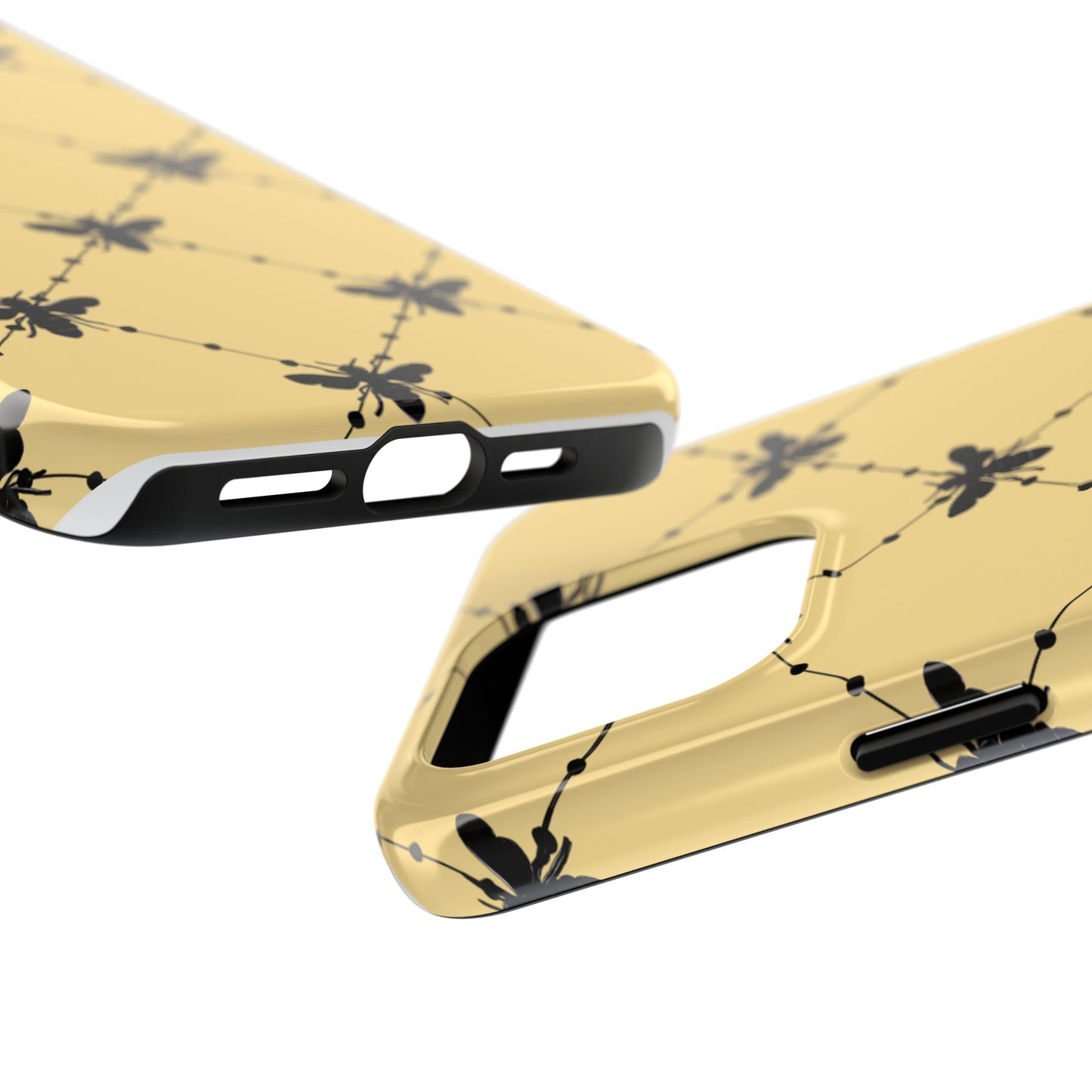 Beaded Bees Yellow Phone Case