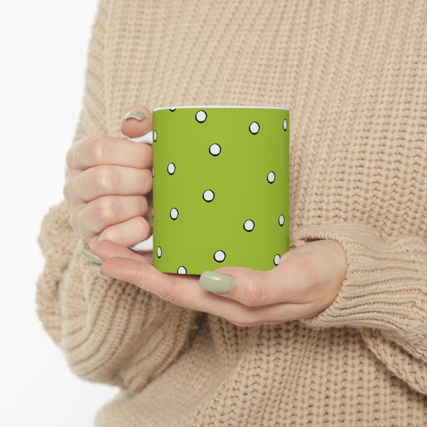 Dark Dots Lime Cup