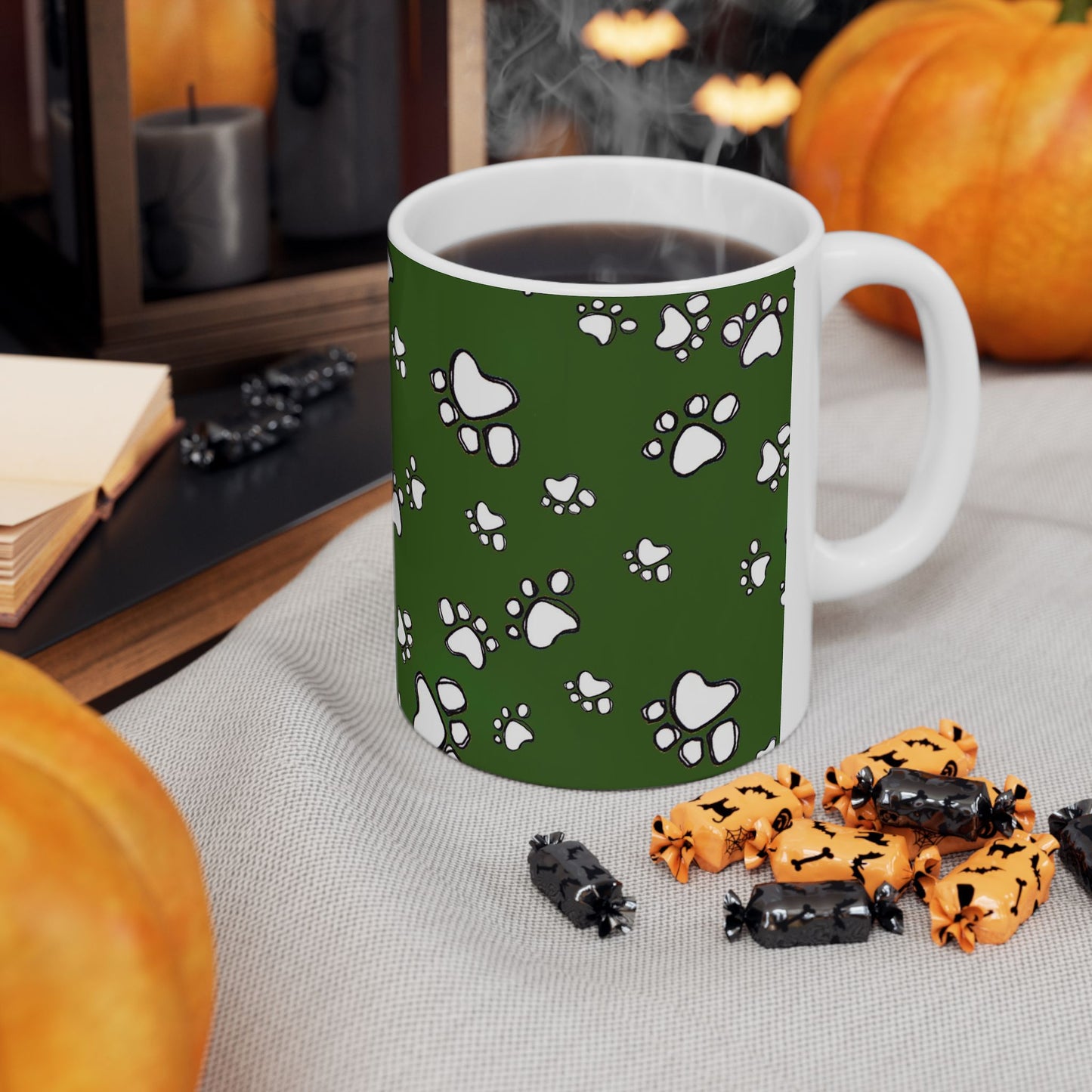 Paw Flakes Green Cup