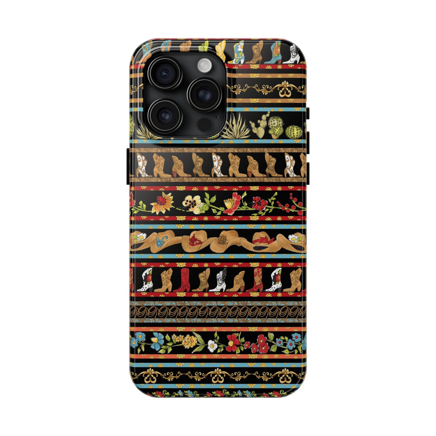 Whoa Borders Black Phone Case