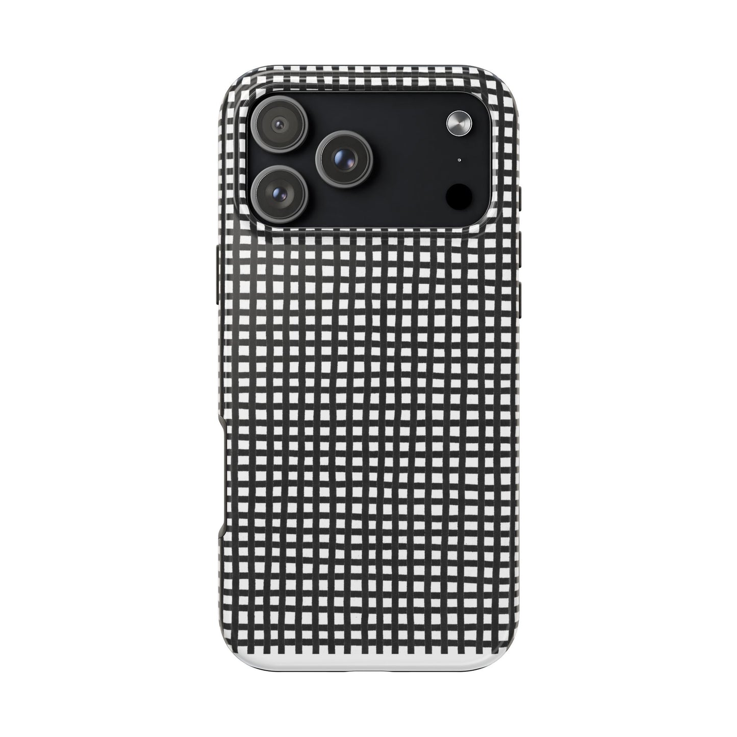 Chipper Check Black / White Phone Case