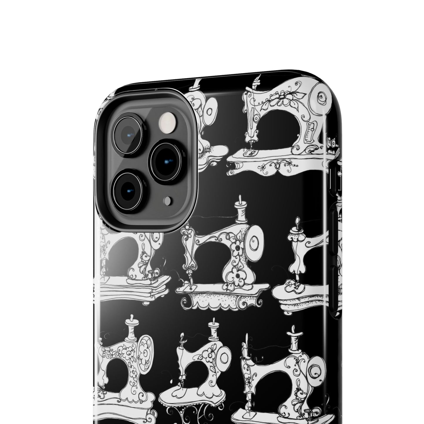 Sew Sew Black / White Phone Case