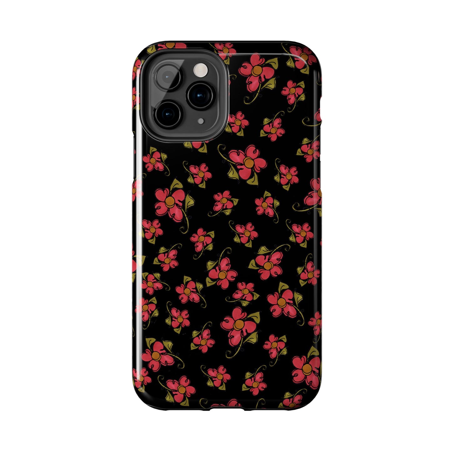 Daisy Caper Black Phone Case