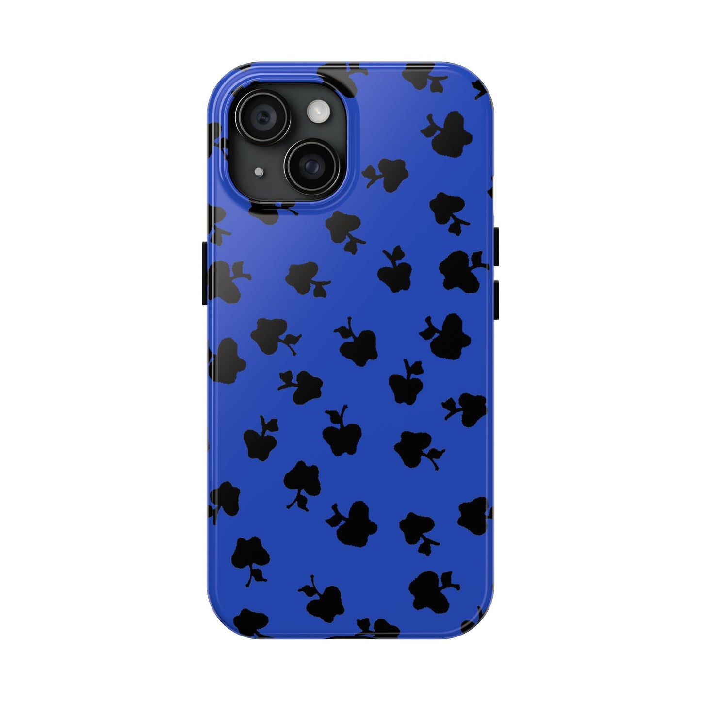 Happy Apples Blue / Black Phone Case