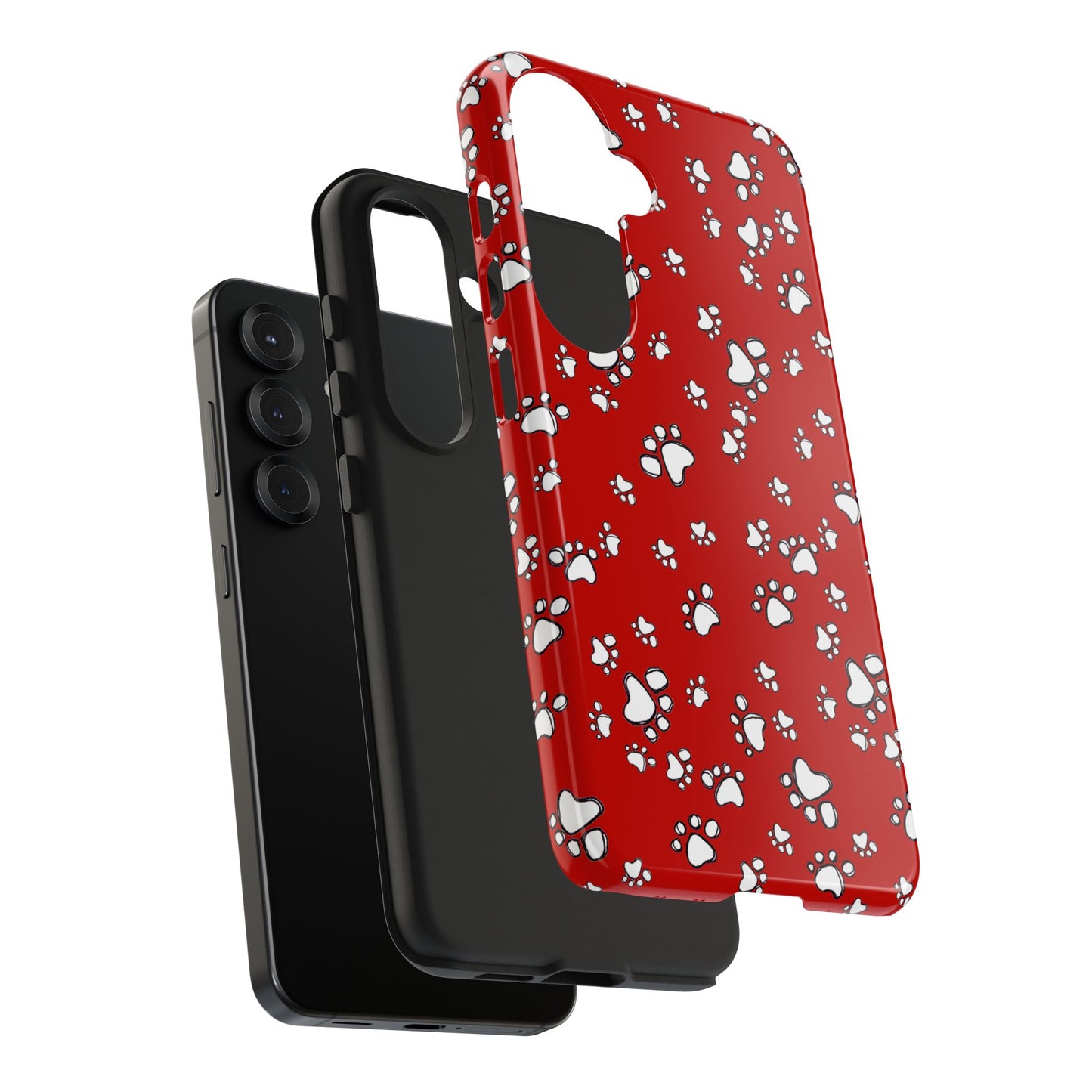 Paw Flakes Red Phone Case