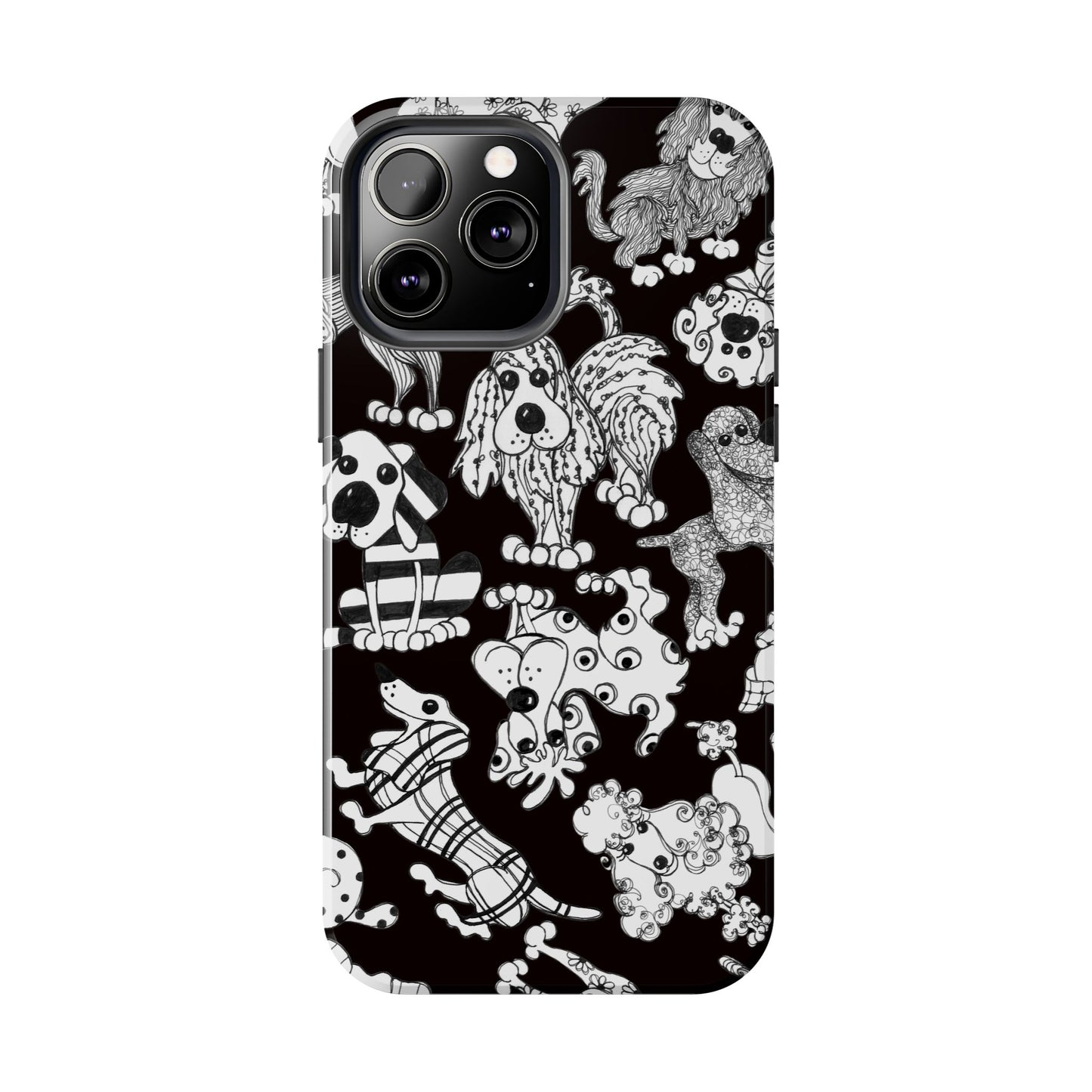 Dear Doggies Black Phone Case