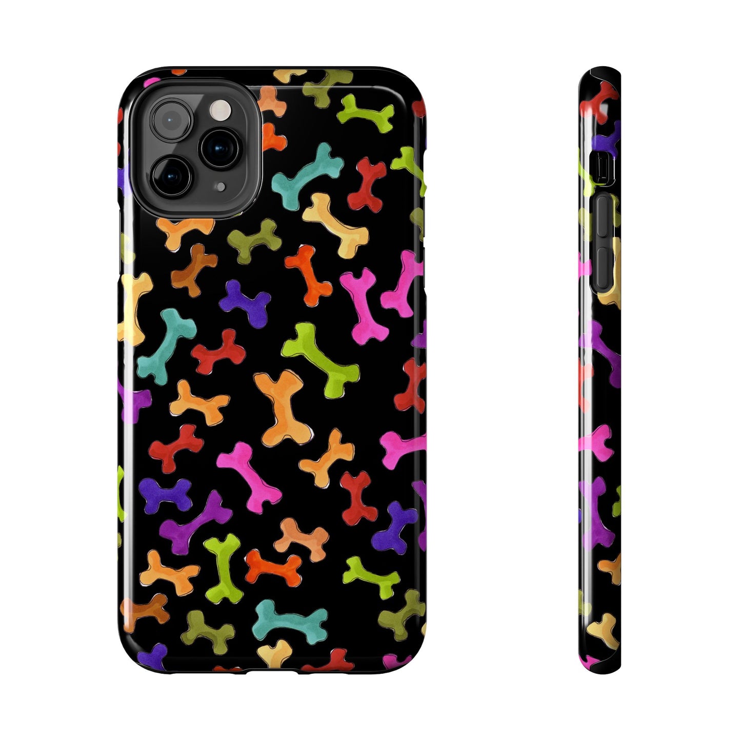 Happy Bones Black Phone Case