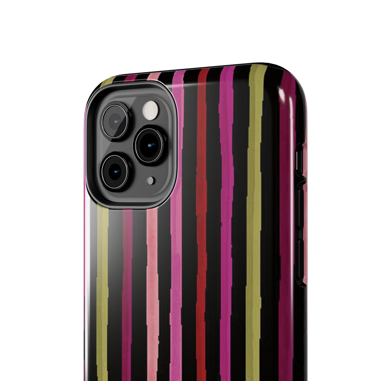 Garden Stripe Black Phone Case