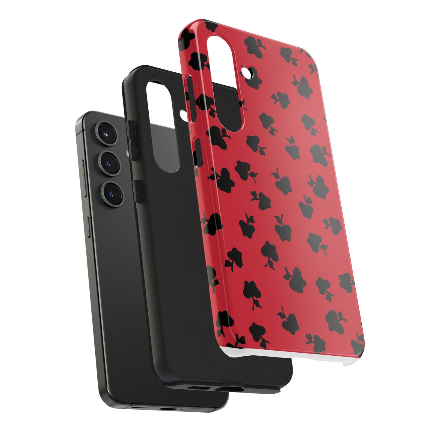 Happy Apples Red / Black Phone Case