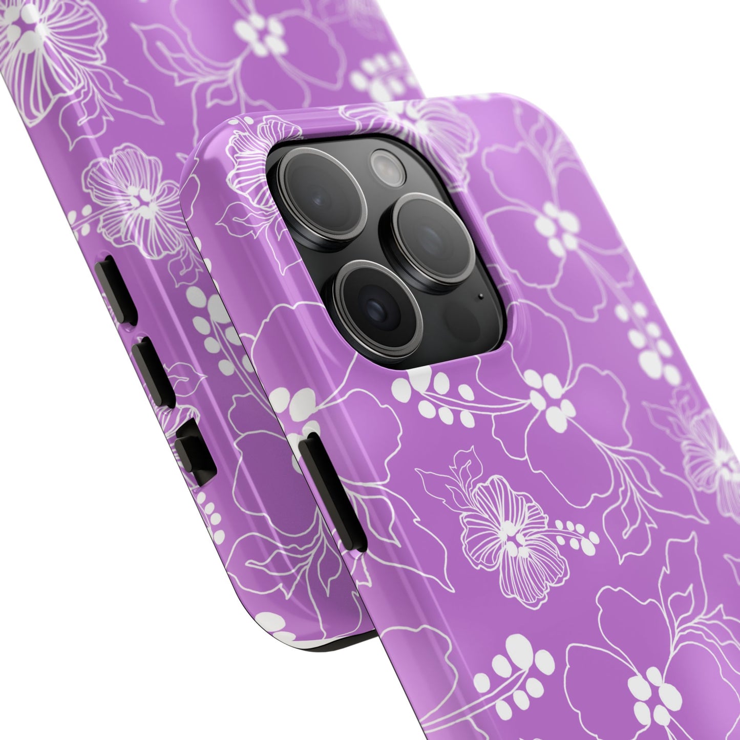 Lacey Hibiscus Orchid Phone Case