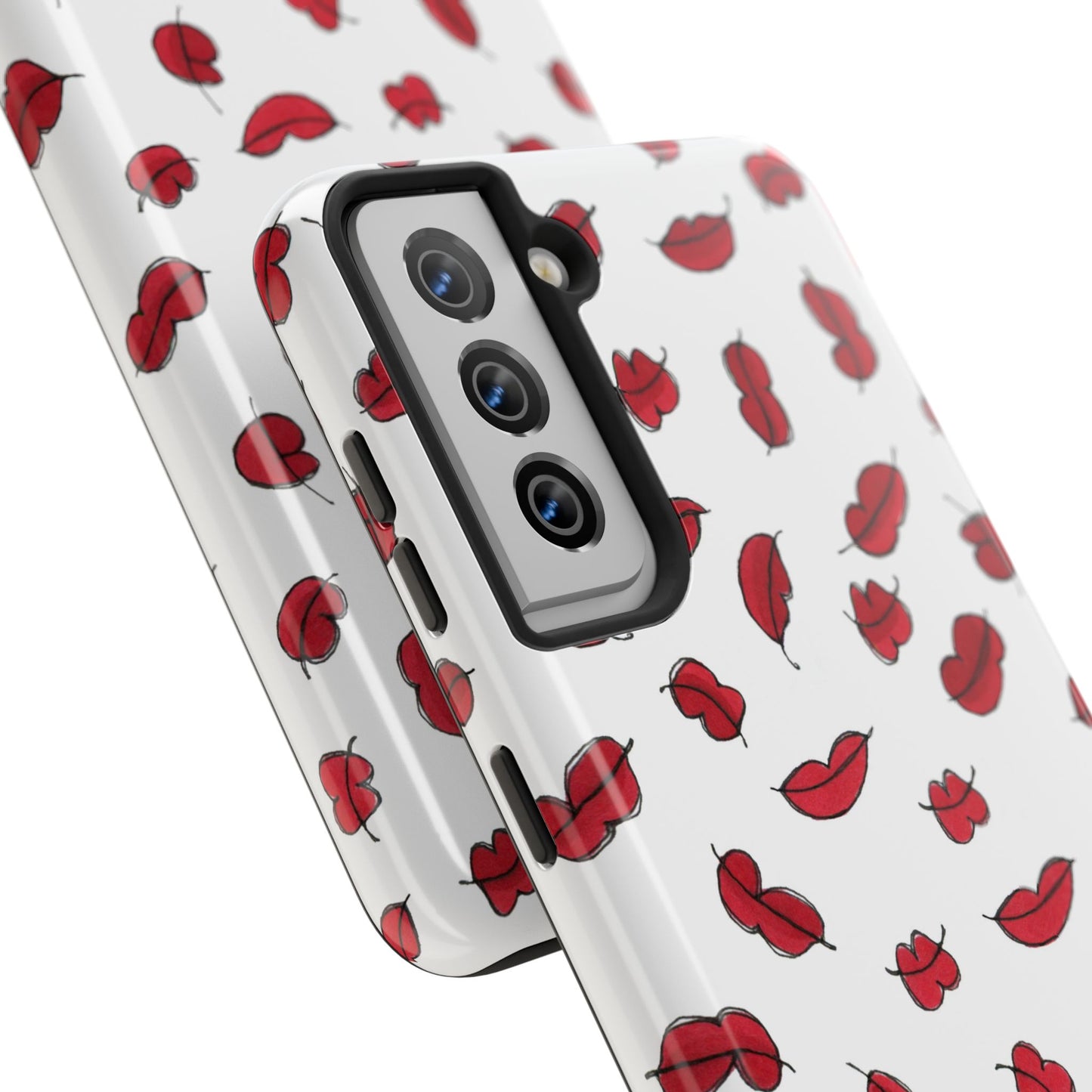 Lotsa Lips White Phone Case