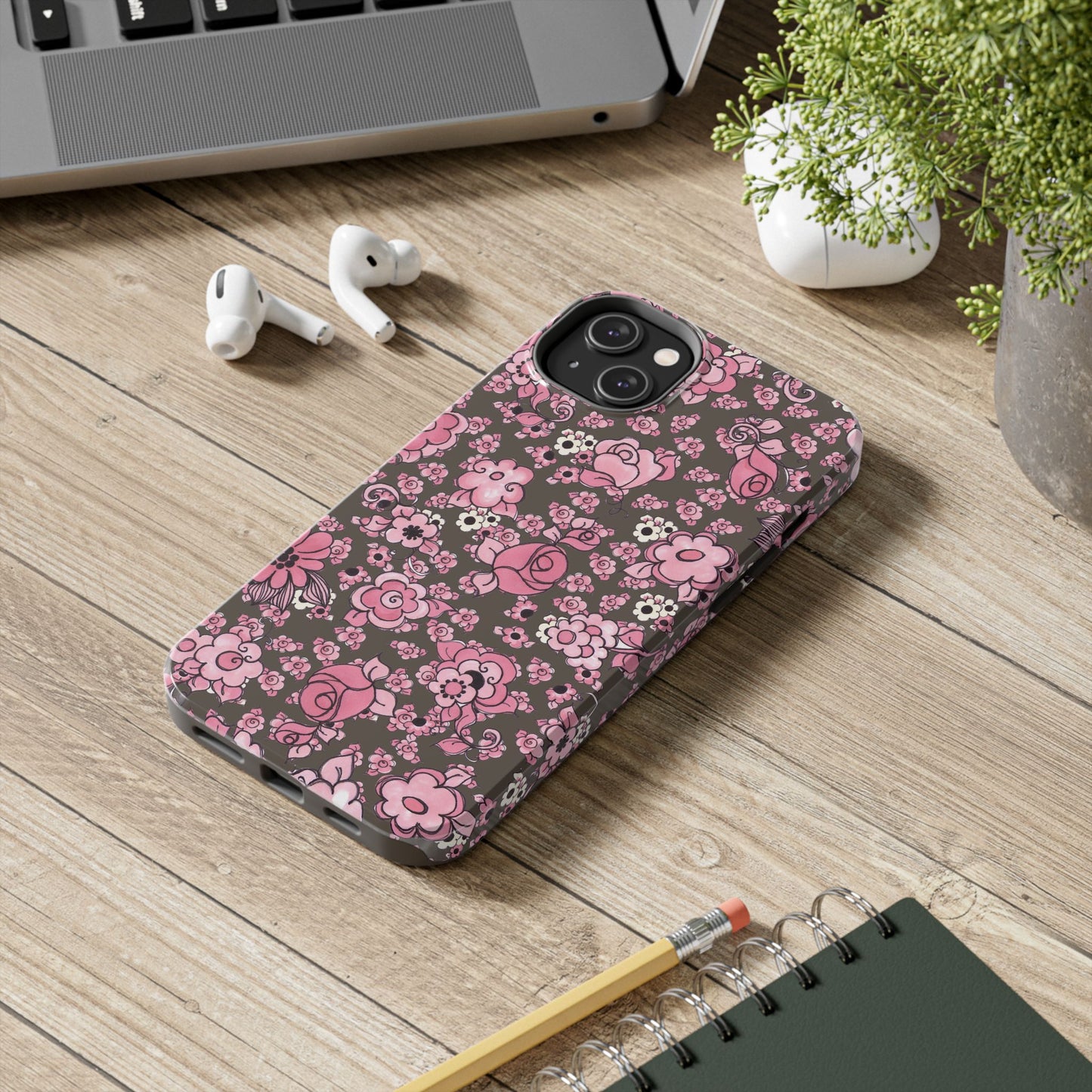 Profuse Posies Mocha Phone Case