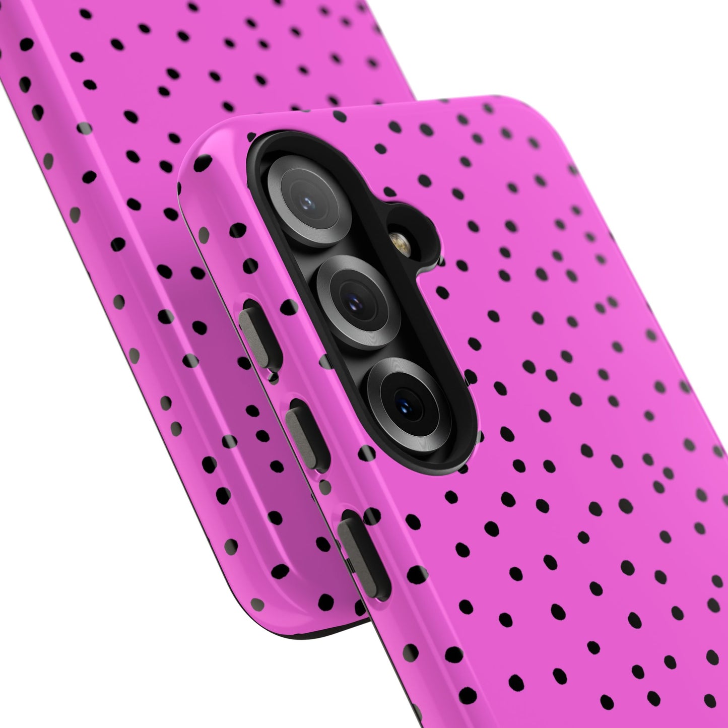 Dinky Dots Hot Pink / Black Phone Case