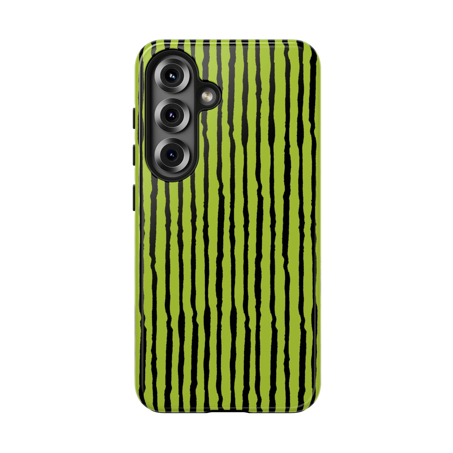 Sorta Stripe Green / Black Phone Case