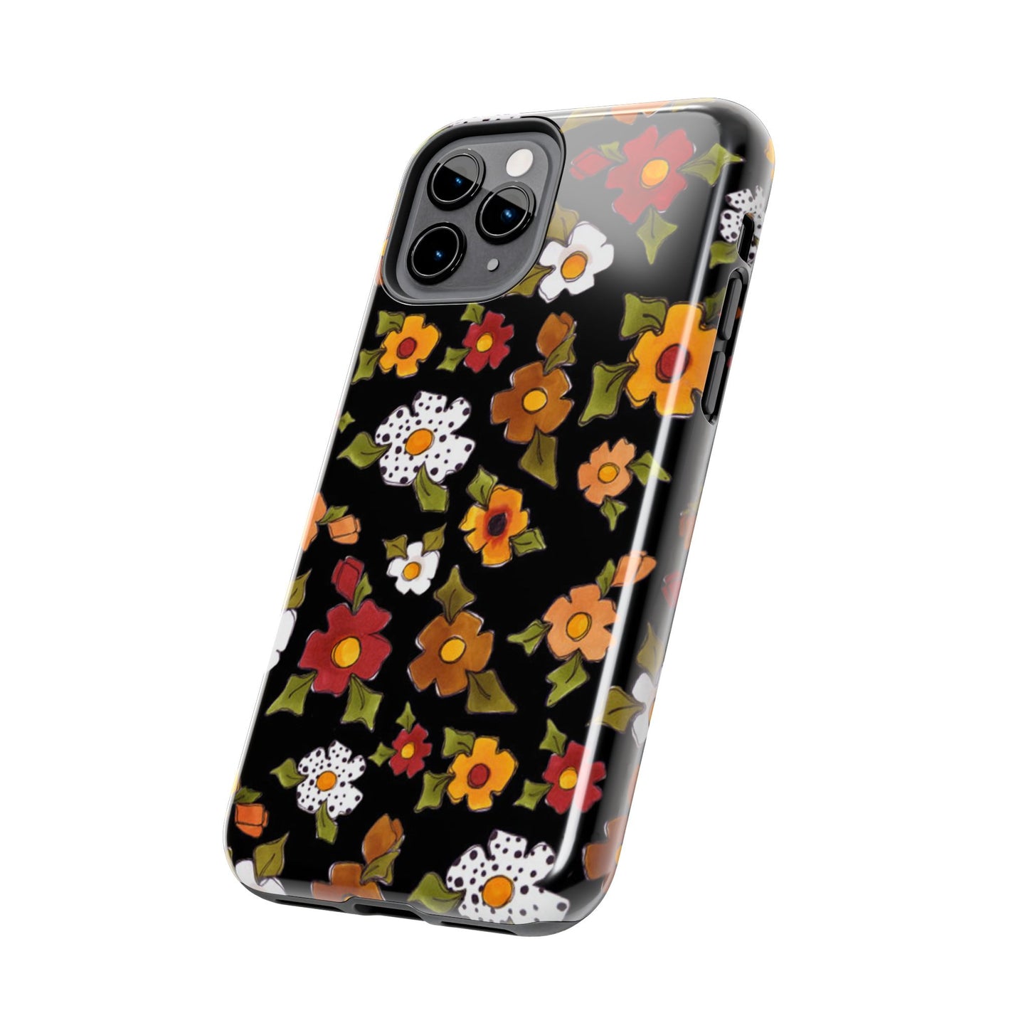 Spice Posie Black Phone Case