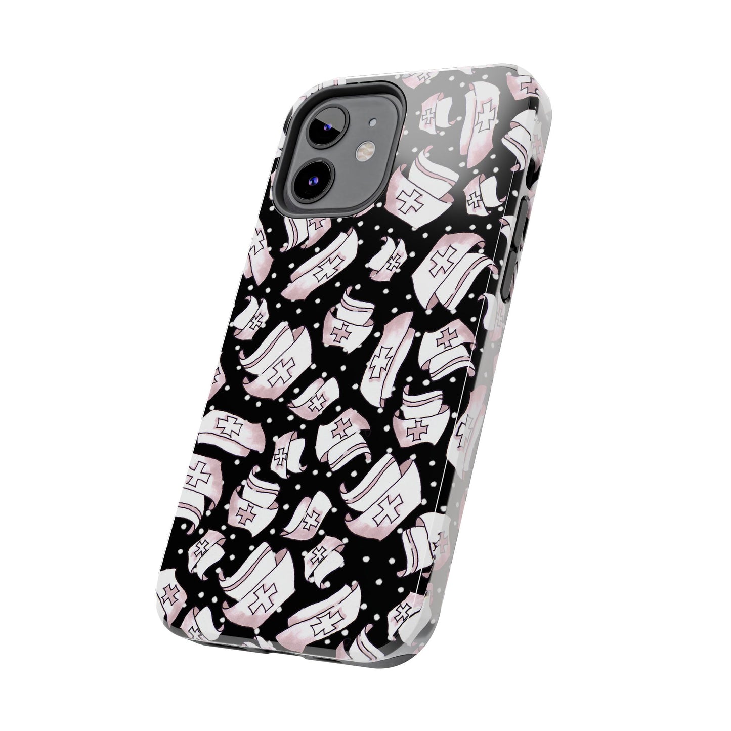 Med Hats Black Phone Case