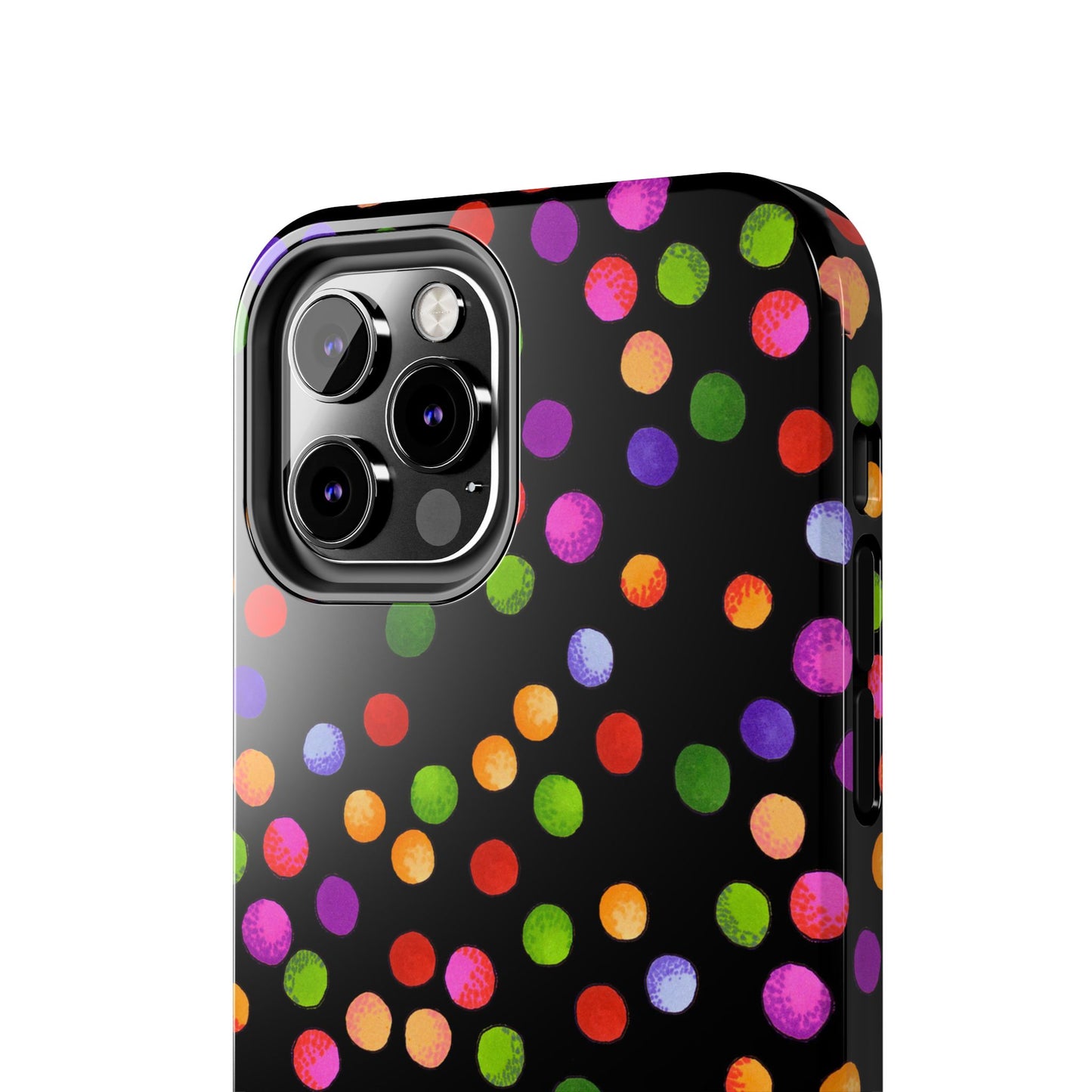 Big Fun Dots Black Phone Case