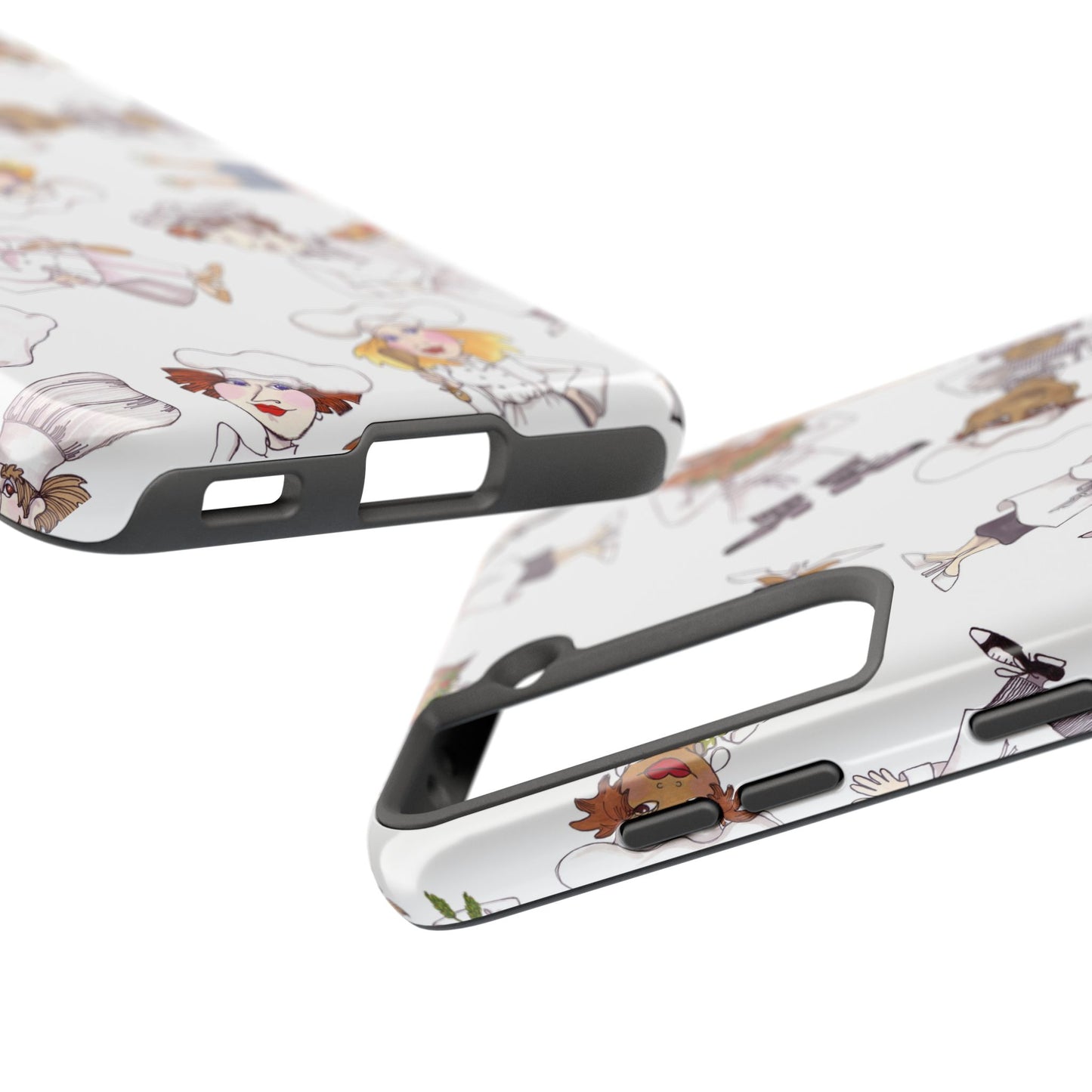 Tossed Chefs White Phone Case