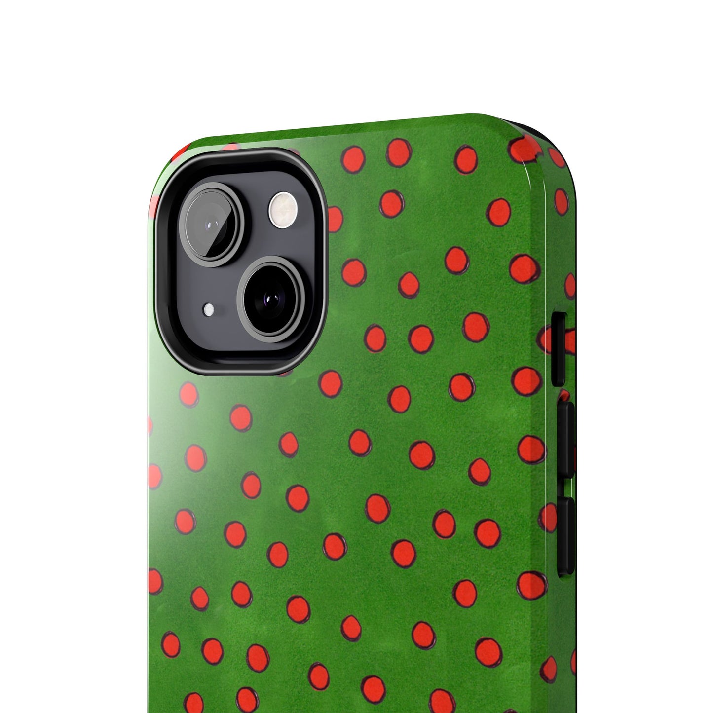 Dinky Dots Green / Red Phone Case