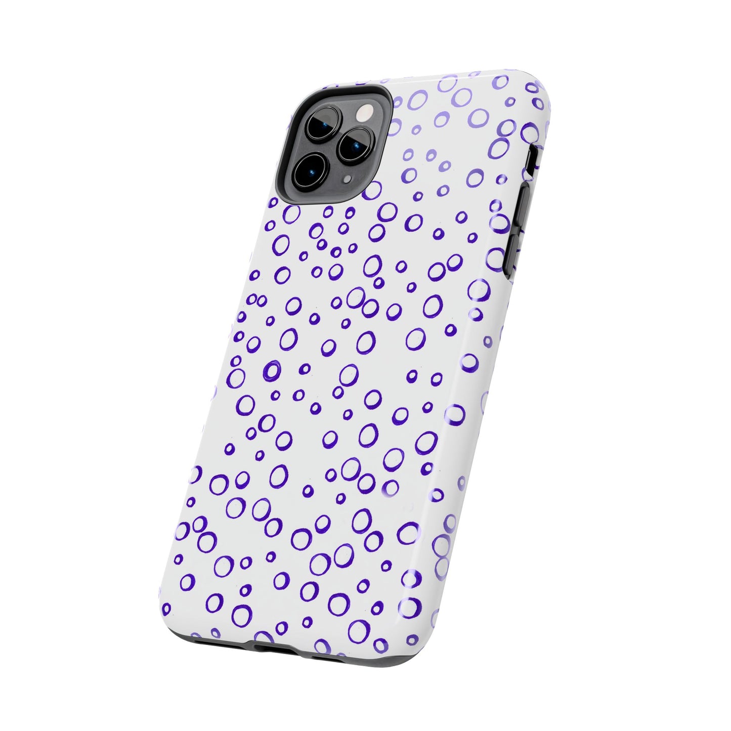 Blue See Through Dots Phone Case