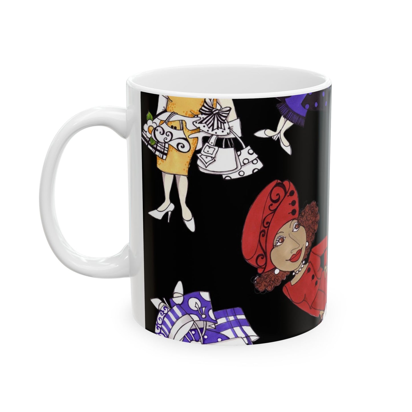 Gone Shopping Tossed Black Cup