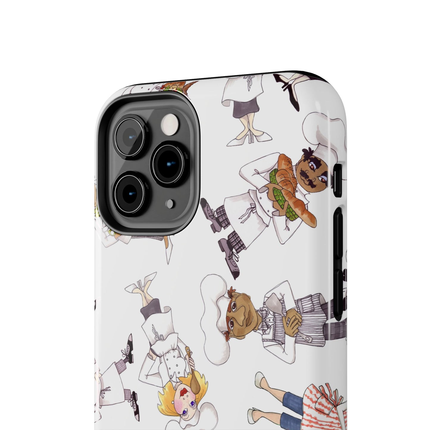 Tossed Chefs White Phone Case