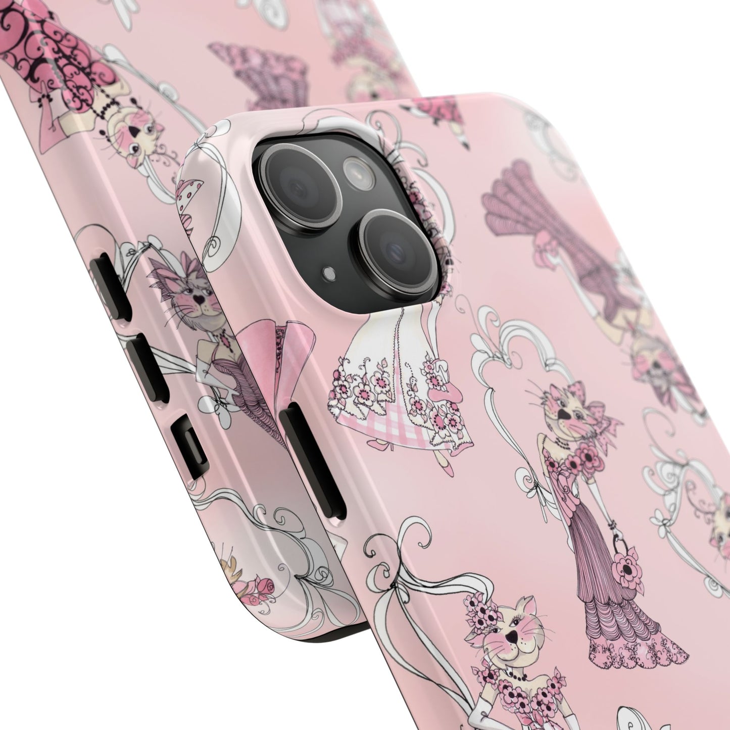 Lady Cats Tossed Phone Case