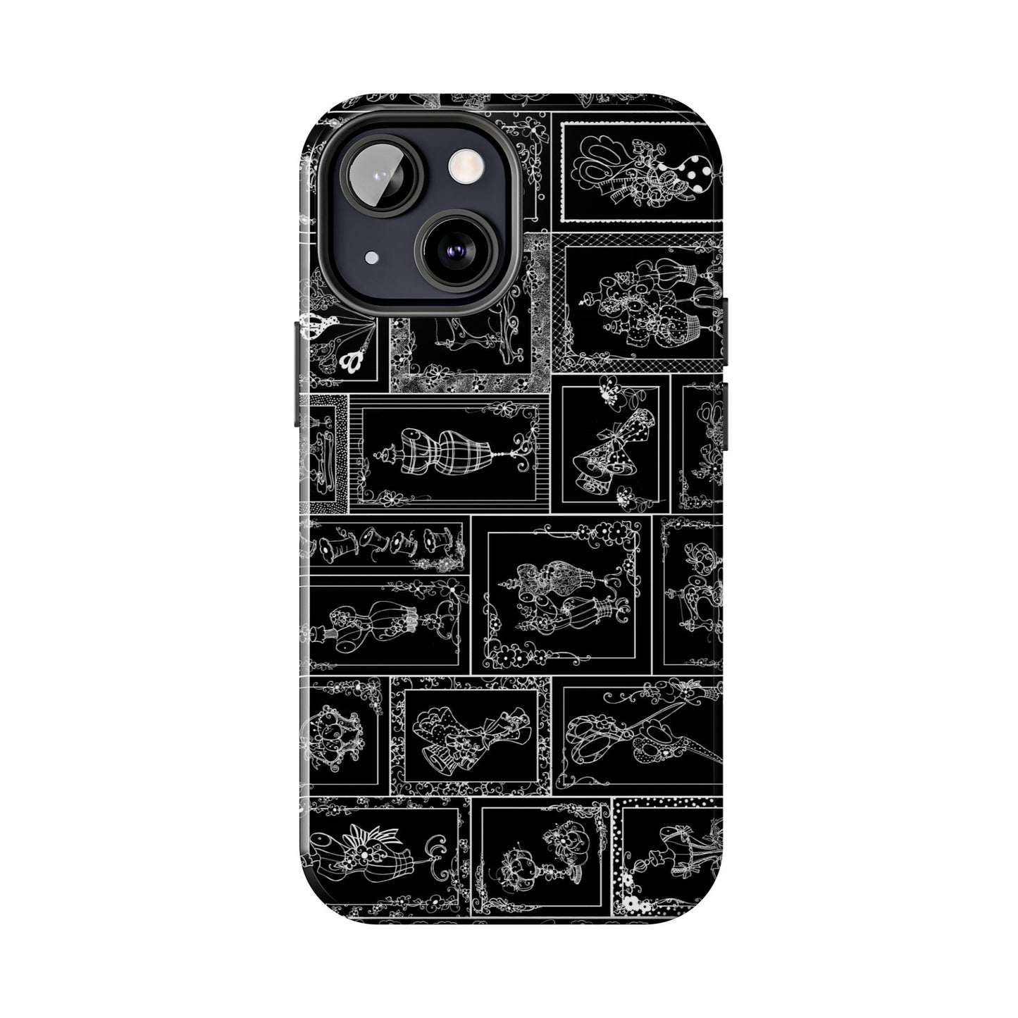 Sew Fancy Black Phone Case