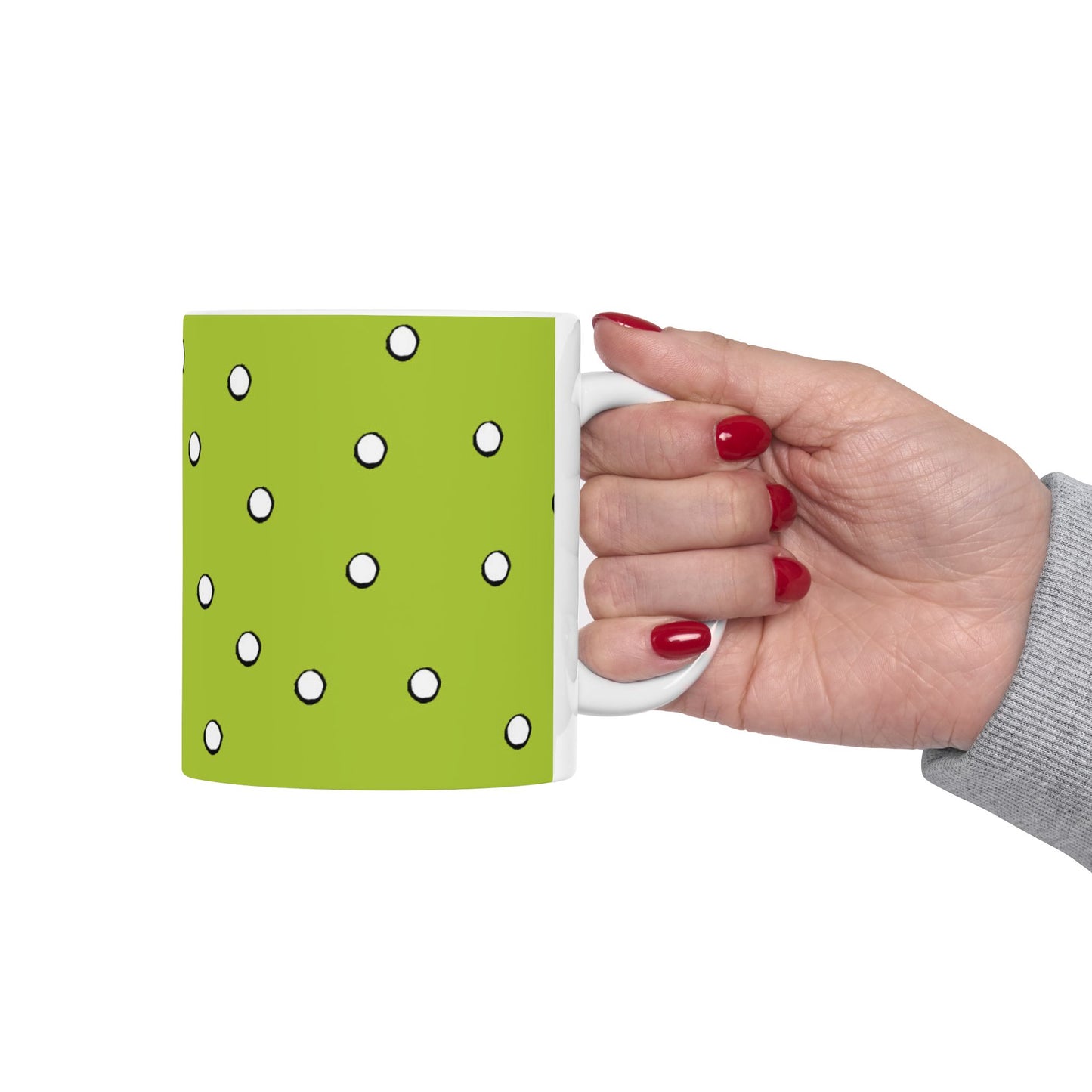 Dark Dots Lime Cup