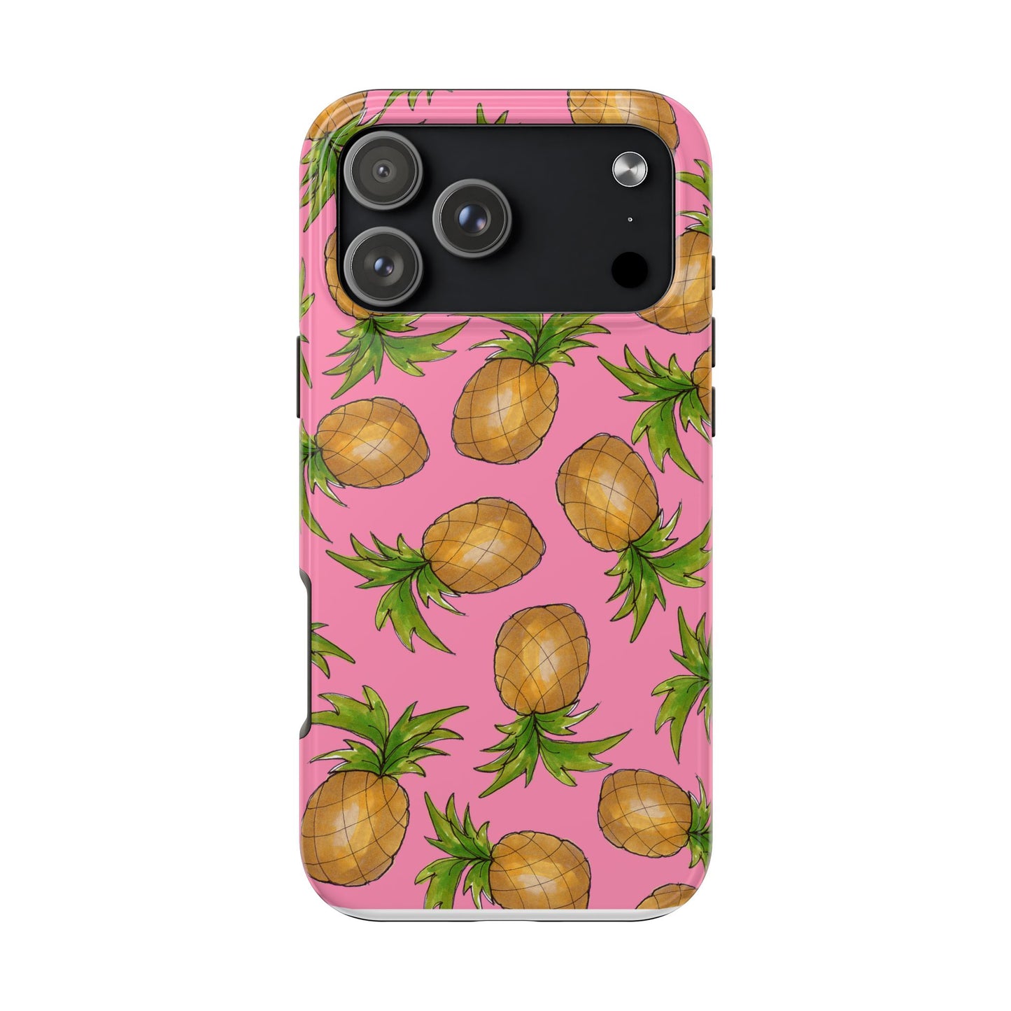 Pineapple Toss Pink Phone Case